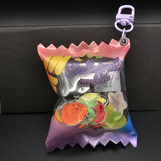 Skellyfruit Gummy Snacks shaker keychain image 0