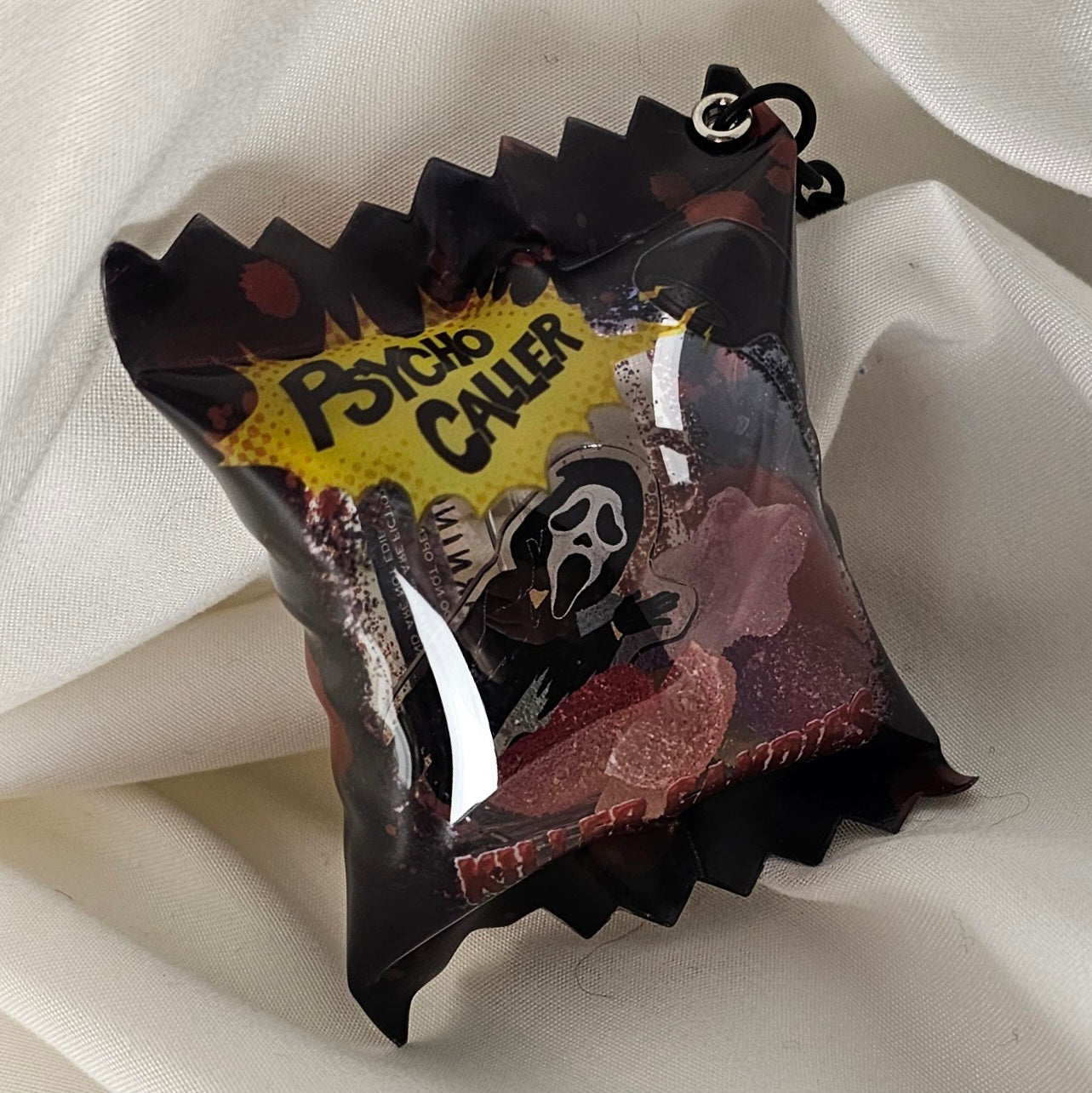 Psycho Caller Shaker Keychain image 0