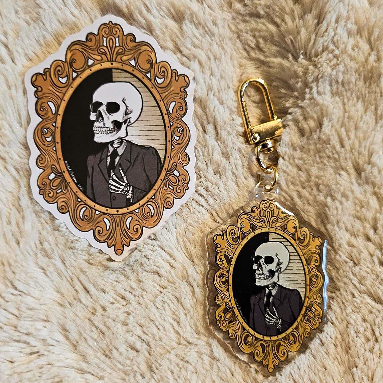 Dapper Skelly Keychain image 1